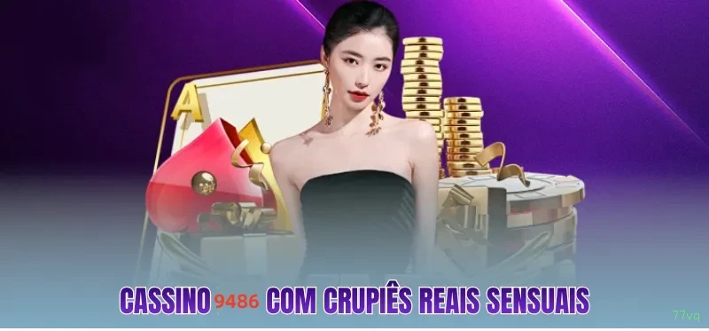 Imagem promocional do cassino online da 77vq mostrando jogos ao vivo